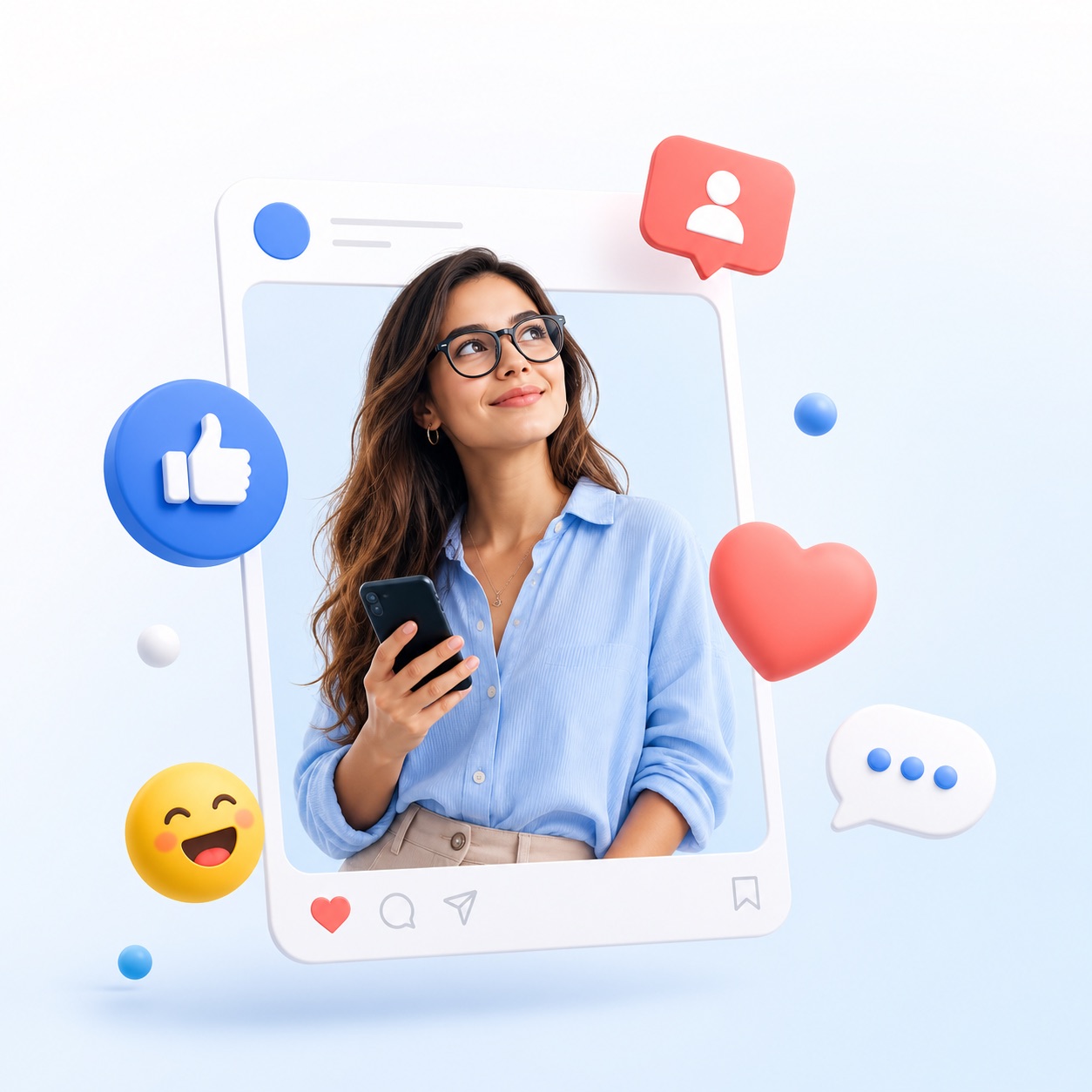 Creator building social media engagement and followers