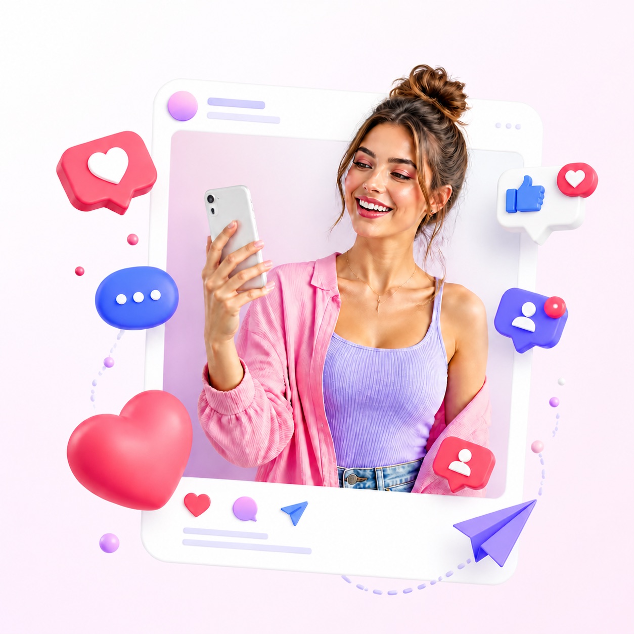 Creator receiving likes and engagement on a social media post